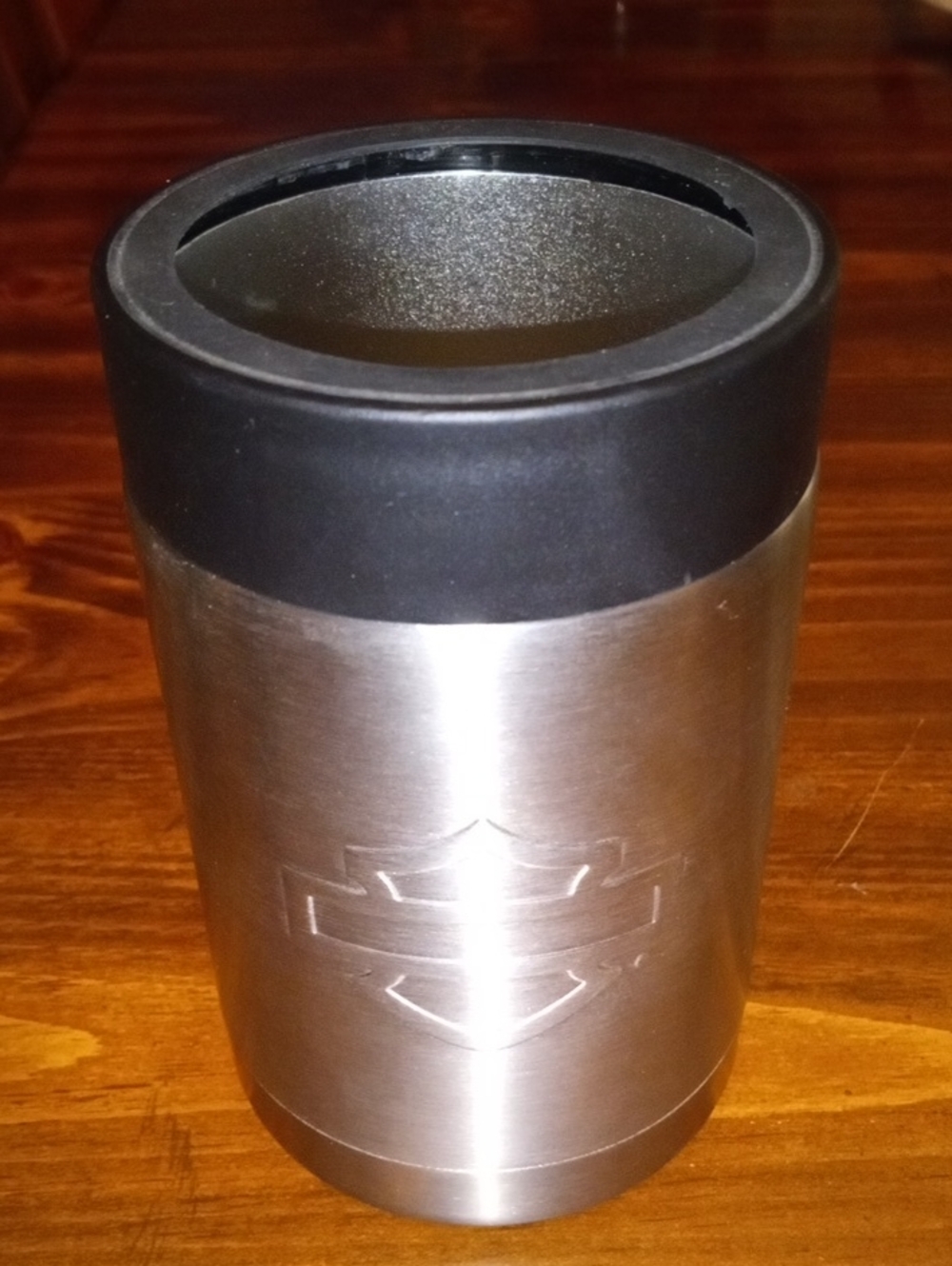 Harley-Davidson® Silhouette B&S Stainless Can Cooler, HDX-98513